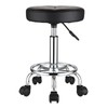 HMTOT Round Rolling Stool with Wheels Height Adjustable Swivel Stool