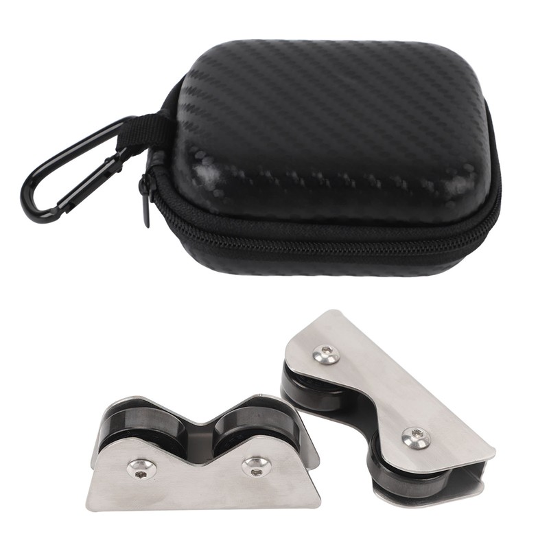 2Pcs Pool Billiard Cue Roller Stainless Steel Billiard Cue Straightness