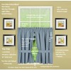 Today's Curtain, Orleans Scallop Curtain, Blue 36" Tier Pair and
