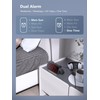 Projection Alarm Clock for Bedroom,Digital Clock with 350° Rotatable Projector,5-Level