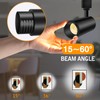 【2025 Upgraded】10-Color Zoomable 12W LED Track Lighting Head Dimmable H