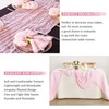 6 Pack Light Pink Cheesecloth Table Runner, 10Ft Boho Gauze
