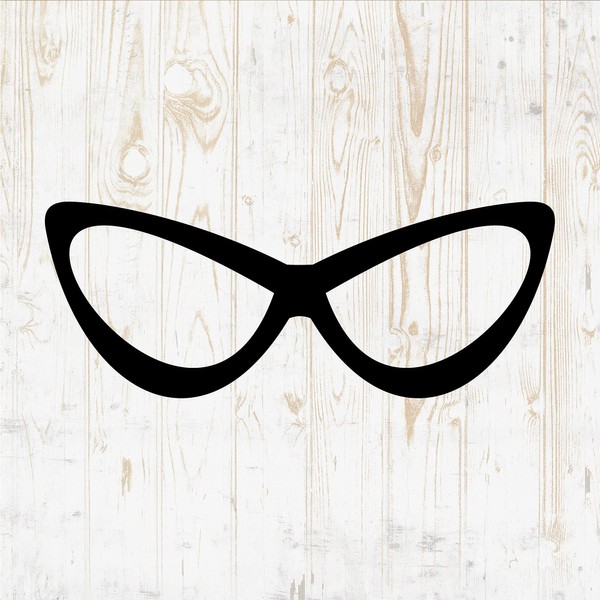 6 in Sunglasses Sticker - Vinyl Decal for Wall Bottle