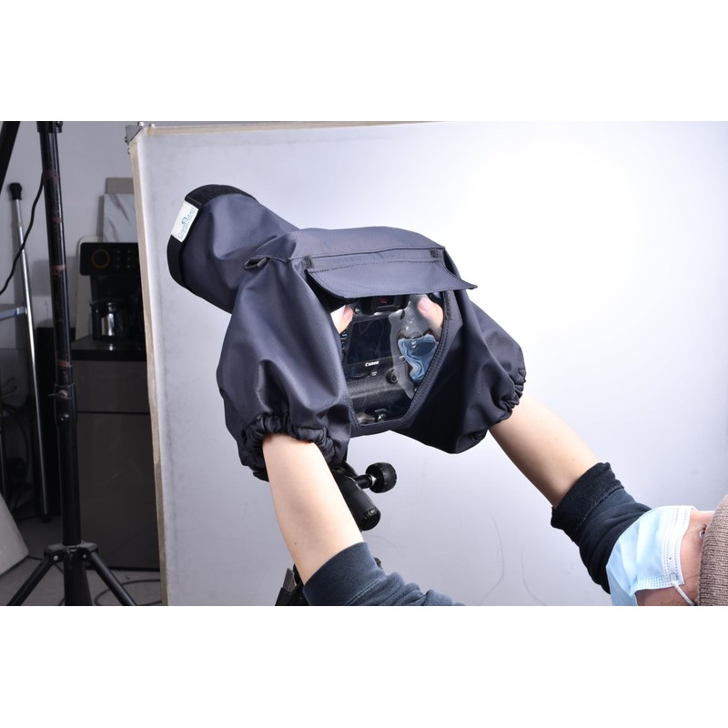 Camera Rain Cover, Waterproof Raincoat for DSLR Cameras and Lenses,