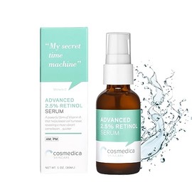 Cosmedica Skincare SUERO DE RETINOL AL 2.5. Estimula la produccin de colgeno y combate las secuelas de acn. Con acido hialuronico y Te verde.         