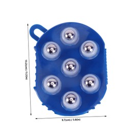 IWOWHERO Shaped Massage Glove 7 Metal Roller Balls 360° Rotating Massager Handheld Massager for