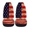 Oramclsy 2PCS American Flag Print Car Seat Covers for Front