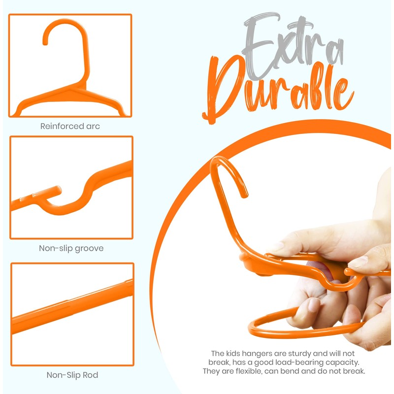 Utopia Home 60 Pack Kids Hangers - 11.5 Inch Plastic
