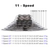LANXUANR 11 Speed Mountain Bicycle Cassette Fit for MTB Bike,
