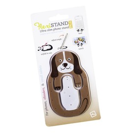 Flexistand Animal Hund - superflacher Aufsteller für Smartphones und Mini-Tablets, Handyhalter: Ideal zum Filme schauen und lesen - für zuhause und unterwegs