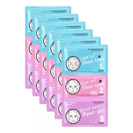 Bioaqua Set De 5 Mascarillas Bioaqua Tiras Puntos Negros 3 Pasos