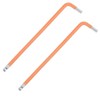 2Pcs 5mm Ball End Hex Key Wrench, L Shaped Long