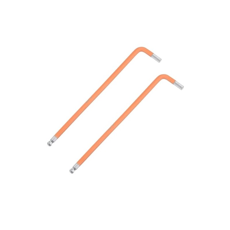 2Pcs 5mm Ball End Hex Key Wrench, L Shaped Long