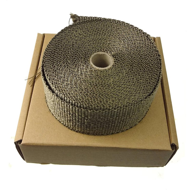 Gatuida Exhaust Heat Wrap Kit 10m Titanium Roll 6 Stainless