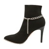 Women Fashion Boot Bracelet Bling Metal Chain High Heel Shoe