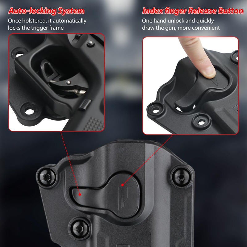 Mega-Fit Paddle Holster Fit Most Popular Full Size and Compact