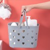 Peohud 4 Pack Portable Shower Caddy Basket, Plastic Storage Basket