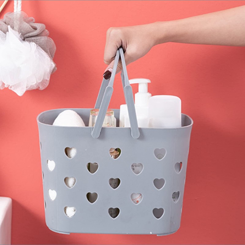 Peohud 4 Pack Portable Shower Caddy Basket, Plastic Storage Basket