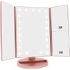WEILY Makeup Mirror with 21 LED Lights,Two Power Supply Modes,