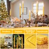 8 in Beeswax Taper Candles,8 Pack Dripless Pure Beeswax Candle