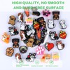 HUAAPLEGO 10Pcs Unique Silicone Beads for Keychain Making Cute Puppy