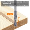 sourcing map Spiral Router Bit, 1/4" Cut Dia. Up Cut