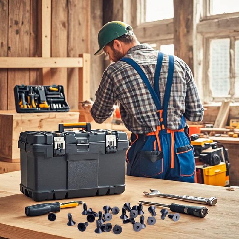 YOUFEN #6-32 X 3/8" Flat Head Socket Cap Screws 10.9