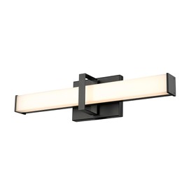 Golden Lighting Elon 19" LED Bath Bar Matte Black with Opal Glass