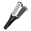 Rotoha Twin Brush, Straight Brush, Just Clip and Blow, Black,