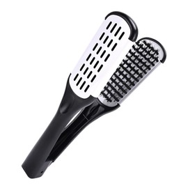 Rotoha Twin Brush, Straight Brush, Just Clip and Blow, Black, White