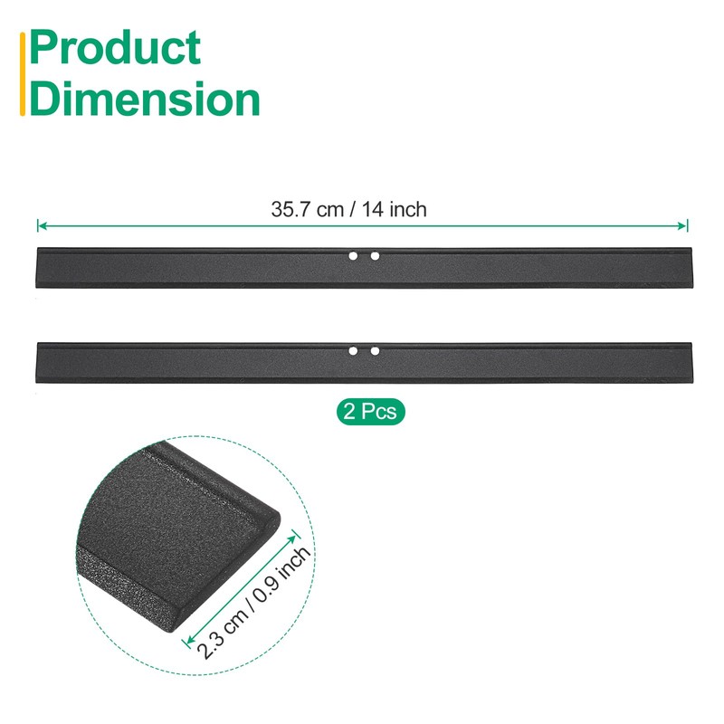 sourcing map 2Pcs 14 Inch Window Glass Shower Doors Replacement,