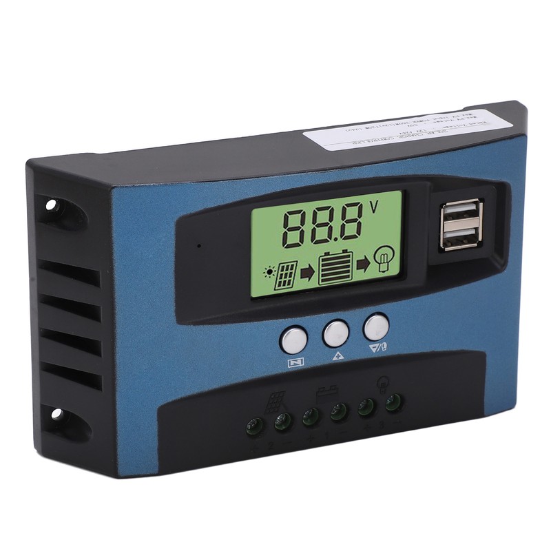 Solar Charge Controller 12V 24V Intelligent Identification MPPT Charging LCD