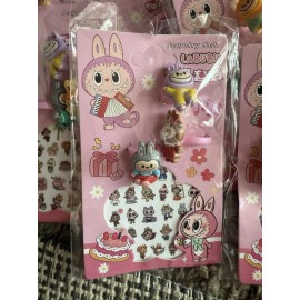 Unbranded Lafufu Set of 3 Rings and Approximately 30 Nail Stickers, Randomly Chosen