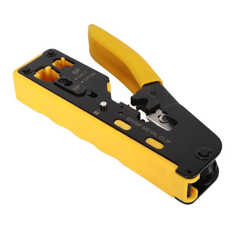 Ethernet Crimping Tool Adjustable Mode Anti Slip Texture Safety Lock