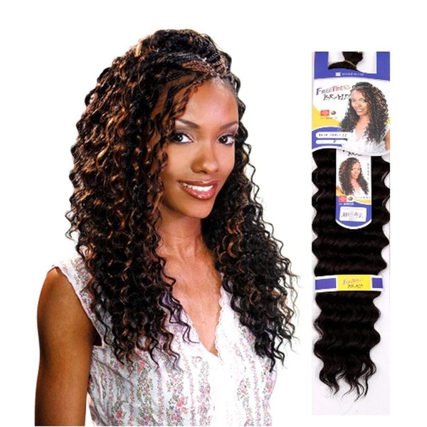 FreeTress Synthetic Hair Braids Deep Twist Bulk 22" (OM3T430)