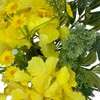 HappyFiller Yellow Hydrangea Artificial Flowers with Vase,Fake Flowers,Flores Artificiales para
