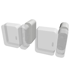 Magnet Riser Compatible with SimpliSafe | Alarm Contact Spacer with 3M Adhesive | Alarm Riser - Sensor/Magnet Not Included (2 Pack - 1 inch)