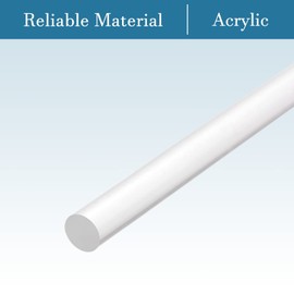 QUARKZMAN Pack of 4 Acrylic Round Rod PMMA Rod Solid Plastic 3 mm Diameter 200 mm Length for Plant Stakes Curtain Handles for Holding DIY Work [Transparent]