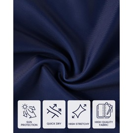 WYTbaby Costume da bagno per bambini, a due pezzi, a maniche corte, per il nuoto, da 3 mesi, 3 anni, Blu mare, 0-6 Mesi