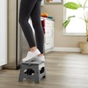 Casafield 9" Folding Step Stool with Handle, Gray - Portable