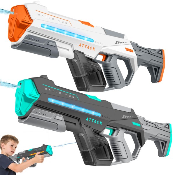 2 Pack Electric Water Guns for Adults, Squirt Guns for
