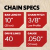 Oregon 3-Pack Pole Saw Chains for 10-Inch (25 cm) Bar