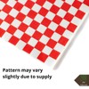 1000 Sheets of Red and White Checkered, Grease - Resistant,
