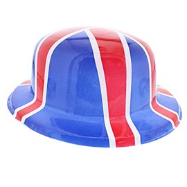 Zac's Alter Ego Set of 12 Plastic Union Jack Bowler Hats