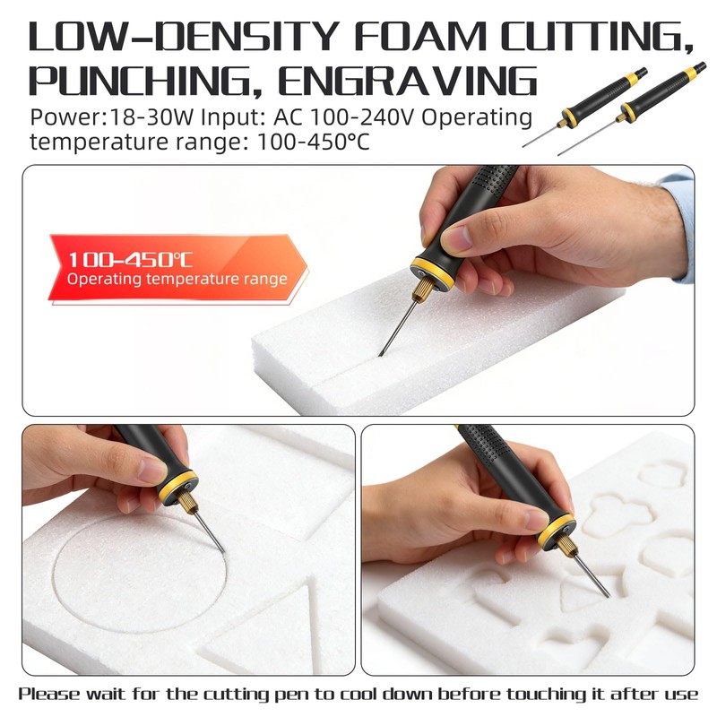 Hot Wire Foam Cutter Kit, 100-240V/30W Electric Styrofoam Cutting Tool,