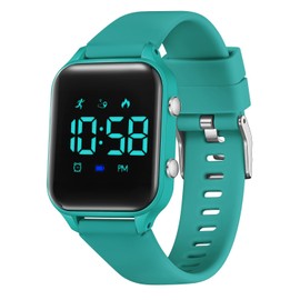 Waterproof Fitness Tracker Watch for Kids Teens No App Birthday Christmas Gifts for Ages 5-13 Kids Digital Watches for Boys Girls Sport Watch with Pedometer Stopwatch Vibration Alarm