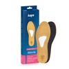 Orthotic leather insoles with metatarsal arch support and cushion, Kaps
