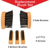 Scrusher Deluxe Boot Cleaner Replacement Brush Set - Five Pieces