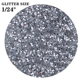 TORC Silver Chunky Glitter 4 OZ Glitter for Resin Crafts Tumblers Cosmetic Makeup Nail Art Festival Decoration