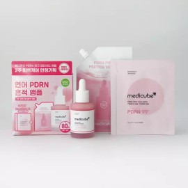 Medicube 메디큐브 피디알엔 핑크 펩타이드 앰플 기획 (본품30ml+리필50ml+겔패드2매입*2개) MediQube PRN Pink Peptide Ampoule Set (Main Product 30ml + Refill 50ml + 2 Gel Pads * 2 Packs)